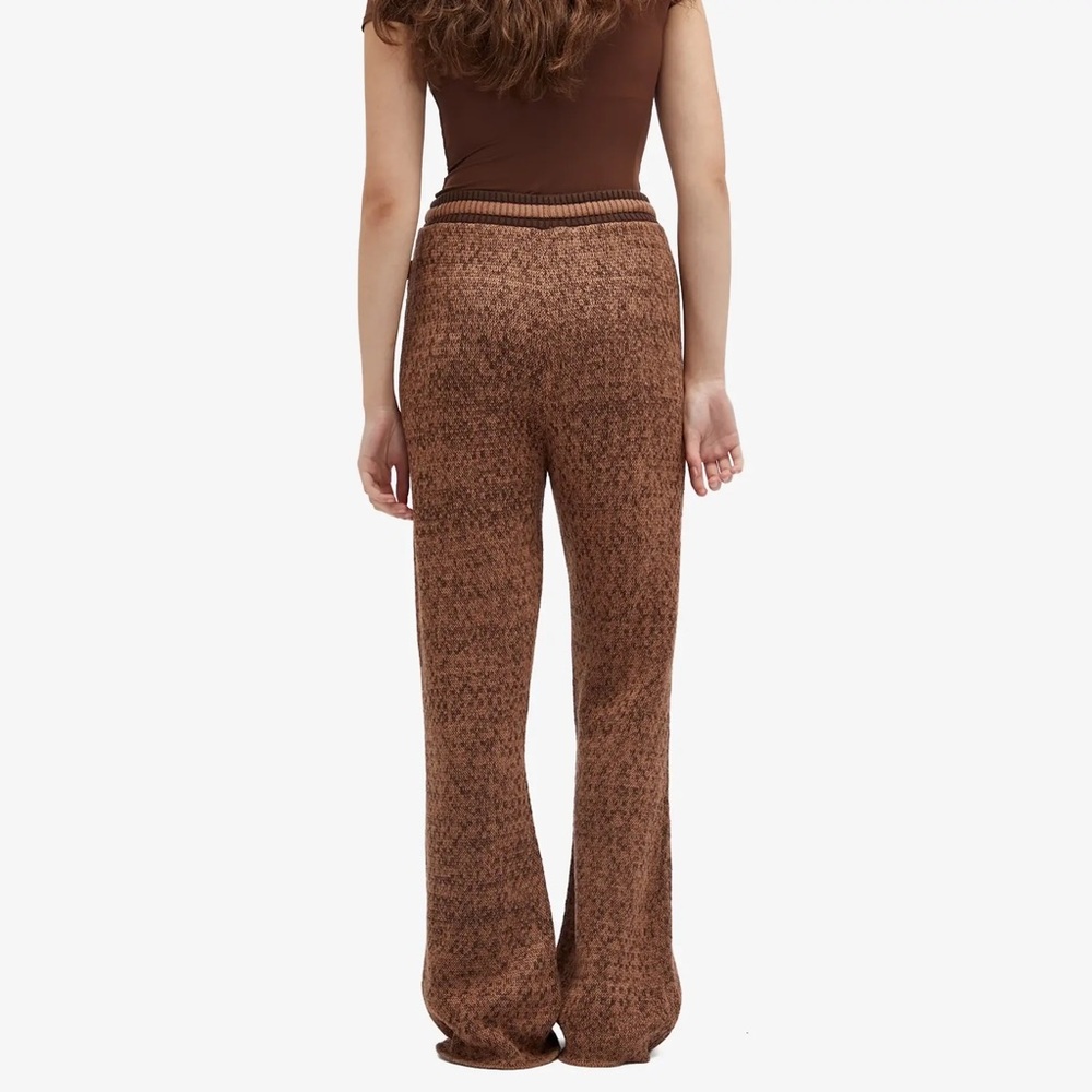 Nike Jordan Cozy Girl Knit Flare Women Pants Brown $175 FZ4201 - Picture 12 of 16